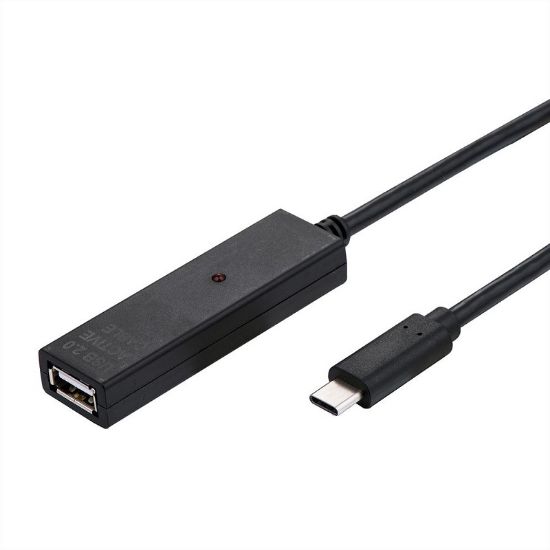 Εικόνα της USB 2.0 repeater cable Type-C male to USB 2.0 type-A/F 10m active