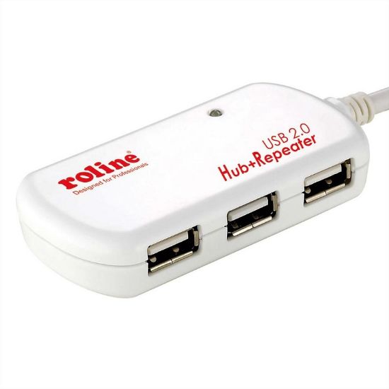 Εικόνα της USB 2.0 repeater cable 12m WITH HUB 4P active