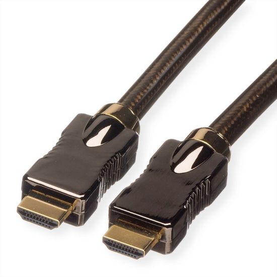 Εικόνα της καλώδιο HDMI 2m GOLD P.  w.ETHERNET (4K/60Hz)