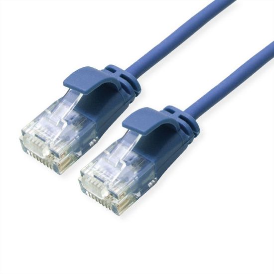 Εικόνα της UTP 0.15m Cat6a Μπλέ Slim LSZH