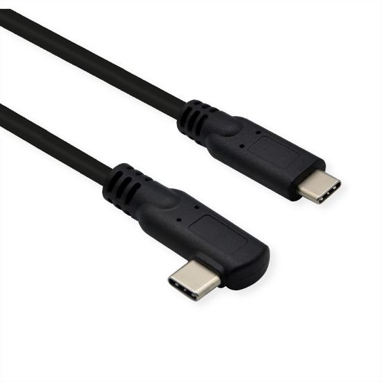 Εικόνα της USB CABLE Type-C male to USB Type-C male 1m 2x2 PD-20V5A(USB 3.2 Gen2) angled