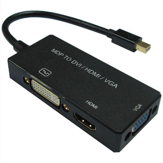 Εικόνα της ADAPTER MINI DISPLAY PORT M TO DVI/VGA/HDMI F, v1.2, Active