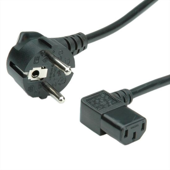 Εικόνα της ΚΑΛΩΔΙΟ ΤΡΟΦΟΔΟΣΙΑΣ 2m Schuko Plug 90degree