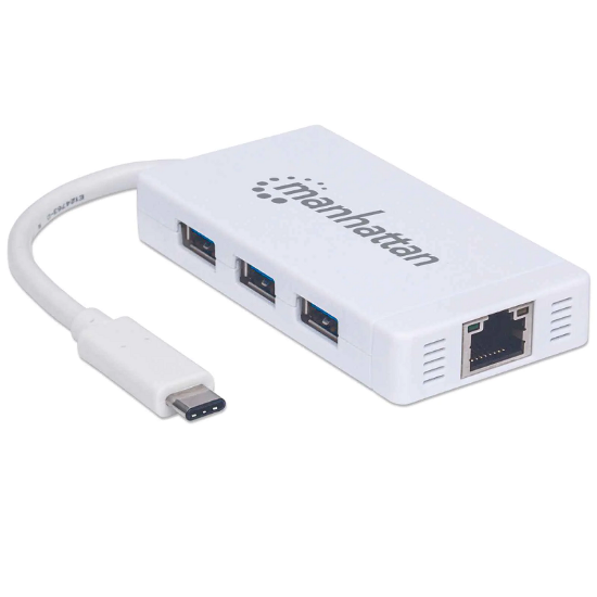 Εικόνα της USB 3.0 Type-C to Gigabit Ethernet Network Adapter & Hub 3-Port