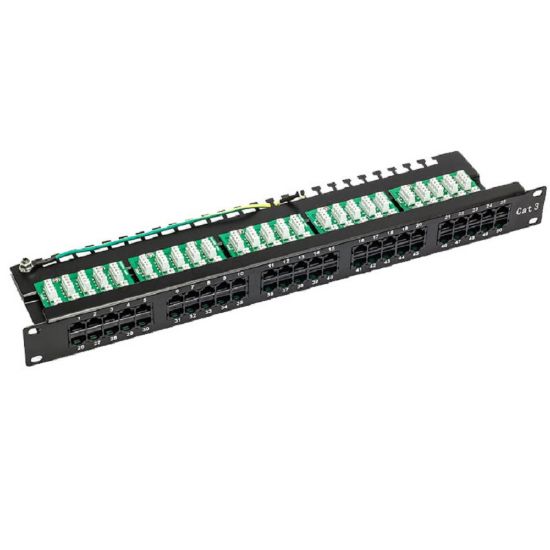 Εικόνα της PATCHPANEL ΤΗΛΕΦΩΝΙΚΟ 50 PORT CAT3 ISDN ΜΑΥΡΟ