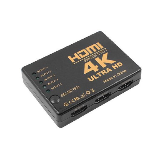 Εικόνα της SELECTOR HDMI 5 PORT 4K2K, IR + Adapter