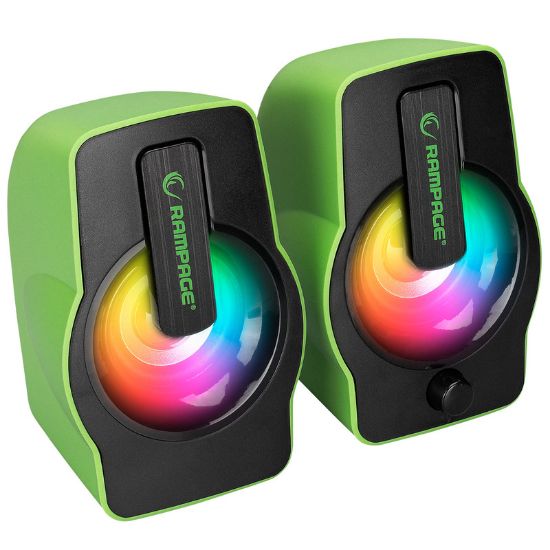 Εικόνα της ΗΧΕΙΑ Η/Υ 6W RMS, Green Led Multimedia Gaming USB powered