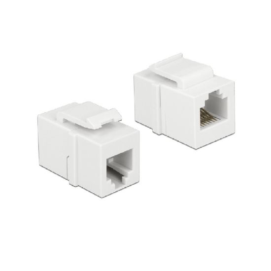 Εικόνα της Keystone Module RJ12 female to RJ12 female Cat.3 white