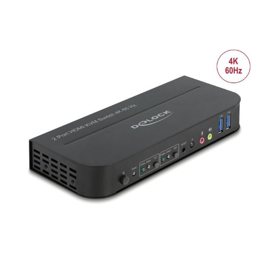 Εικόνα της KVM 2PORT HDMI 4K/60 Hz USB 3.0 and Audio