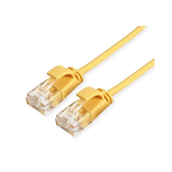 Εικόνα της UTP 0.30m Cat6a Kίτρινο Slim LSZH