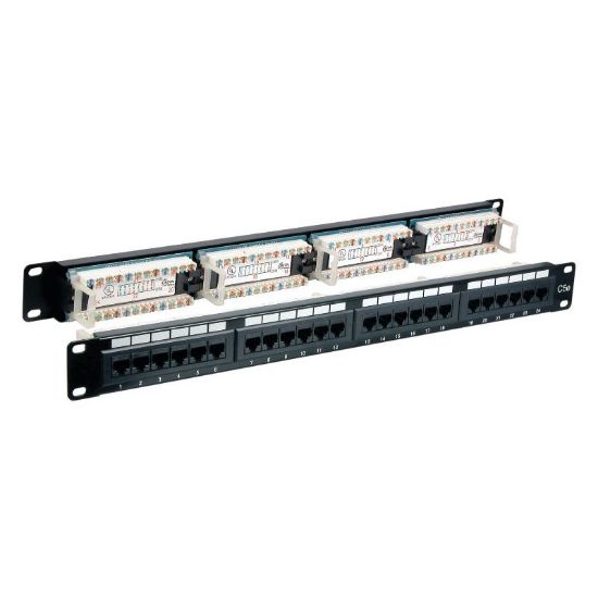 Εικόνα της PATCHPANEL 24 PORT CAT6  UTP ΜΑΥΡΟ