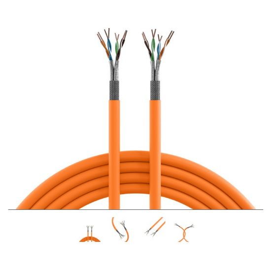Εικόνα της SFTP 500m Cat7 Μονόκλωνη πορτοκαλι