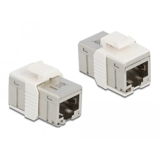 Εικόνα της KEYSTONE coupler RJ45 jack to RJ45 jack compact Cat.6A metal