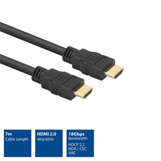 Εικόνα της καλώδιο HDMI 2.0 7m ( 3840x2160@60hz  -18Gb/s )