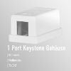 Εικόνα της ΠΡΙΖΑ ΑΥΤΟΚΟΛΛΗΤΗ ΕΠΙΤΟΙΧΙΑ 1*RJ45 W/O KEYSTONE