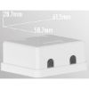 Εικόνα της ΠΡΙΖΑ ΑΥΤΟΚΟΛΛΗΤΗ ΕΠΙΤΟΙΧΙΑ 2*RJ45 W/O KEYSTONE