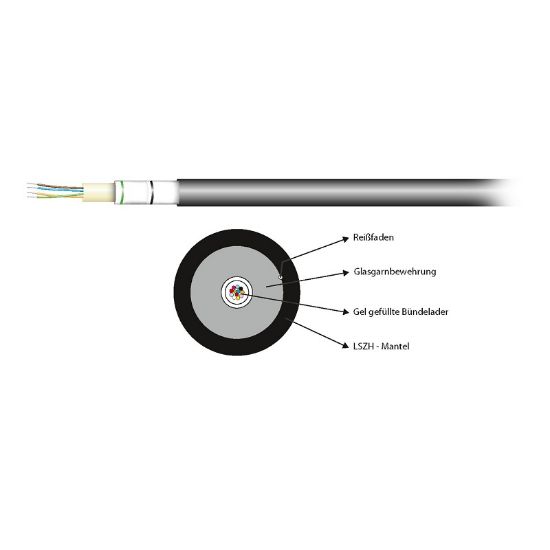 Εικόνα της F/O 12x singlemode OS2  universal cable G657.A1 LSZH