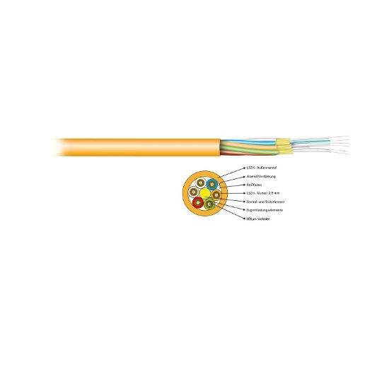 Εικόνα της F/O 4x 50/125 Breakout Indoor Cable I-V (ZN) HH OM3 LSOH