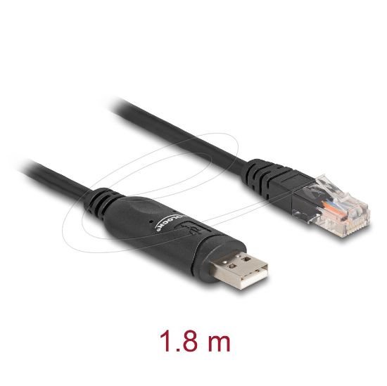 Εικόνα της USB 2.0 Type-A male to 1 x Serial RS-232 RJ45 male 1.8 m black