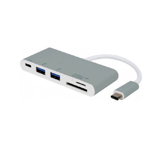 Εικόνα της DOCKING STATION TYPE-C to CardReader & 2xUSB 3.2 Gen1 & 1xPower Delivery