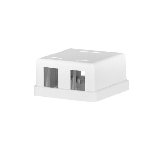 Εικόνα της ΠΡΙΖΑ ΑΥΤΟΚΟΛΛΗΤΗ ΕΠΙΤΟΙΧΙΑ 2*RJ45 W/O KEYSTONE