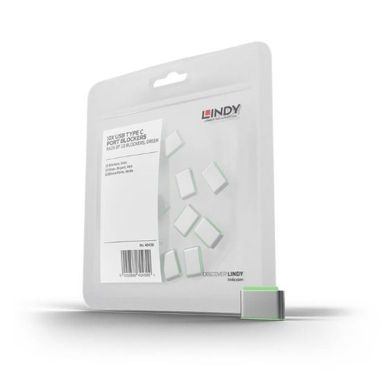 Εικόνα της Port Blocker USB TYPE-C  (without key) Pack of 10 Green