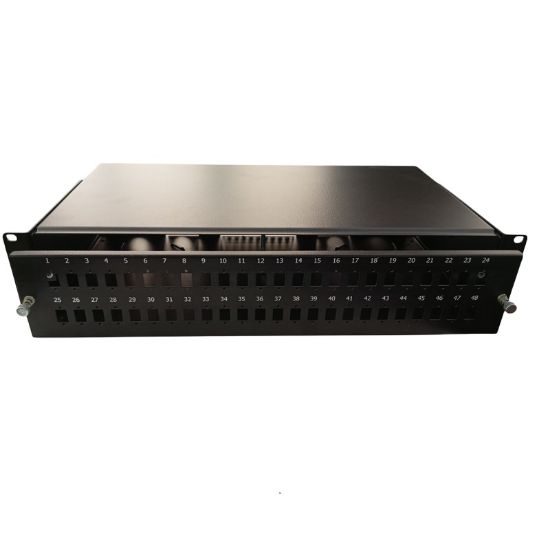 Εικόνα της SPLICE BOX 19' 2U 48 SC simplex/LC duplex RAL9005