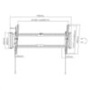 Εικόνα της ΒΑΣΗ ΤΟΙΧΟΥ ΟΘΟΝΗΣ 43" to 90" 75KG tiltable