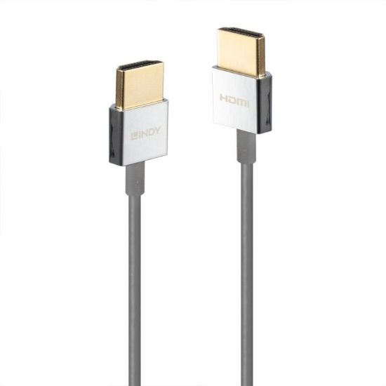 Εικόνα της καλώδιο HDMI 2.1 0.5m 8K@60hz Slim (7680x4320@60Hz - 48Gbps)
