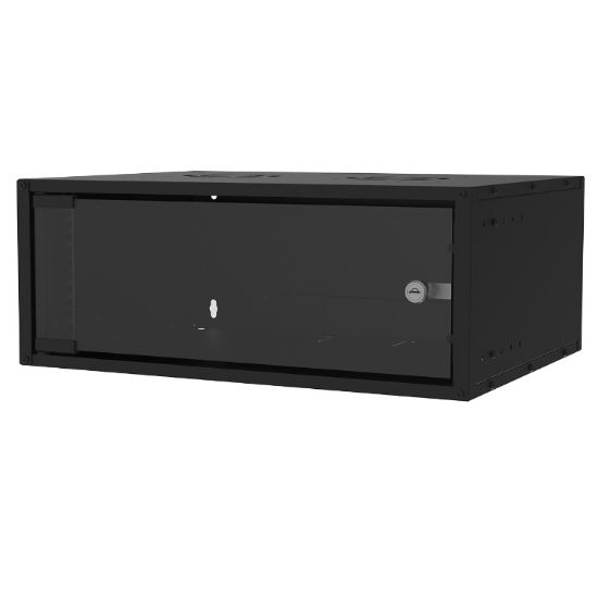 Εικόνα της Επίτοιχη καμπίνα soho 4U με βάθος 400 mm ''Flat Pack'' RAL9005