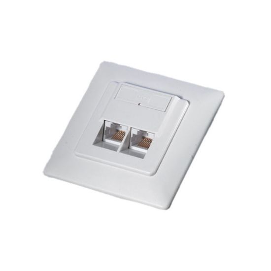 Εικόνα της ΠΡΙΖΑ ΧΩΝΕΥΤΗ Cat5e STP 2ΧRJ45 Ivory ( + R6833 γινεται επίτοιχη)