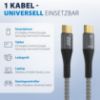 Εικόνα της USB CABLE Type-C male to USB Type-C male (USB 2.0)  PD3.0 100W 5A 2m