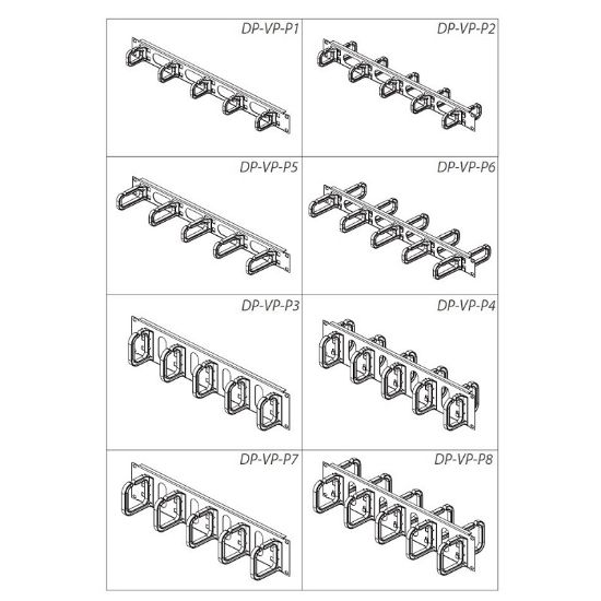 Εικόνα της ΟΔΗΓΟΣ  ΚΑΛ. 2U πλαστικά άγκιστρα μονοπλευρος  8εκX8εκ