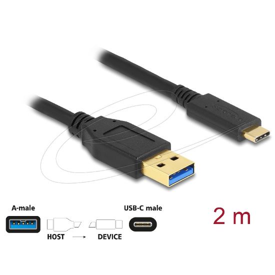 Εικόνα της USB CABLE Type-C male to USB 3.2 Gen2  type-A male 2m
