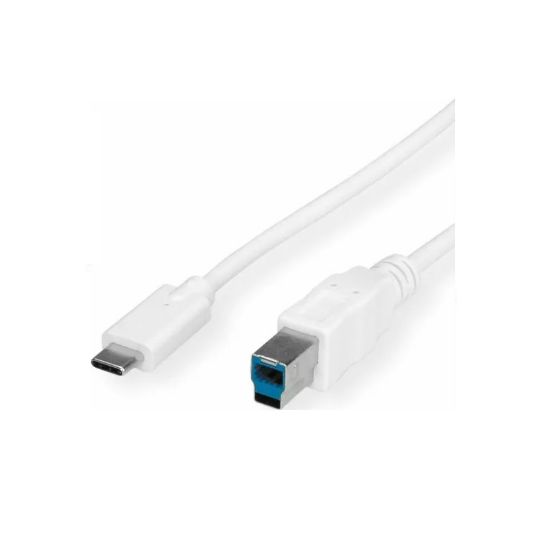 Εικόνα της USB CABLE Type-C male to USB 3.2 Gen1 type-B male white 1.8m