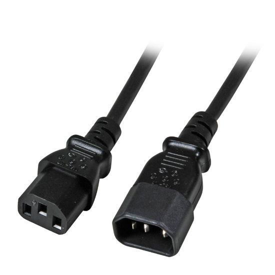 Εικόνα της Καλώδιο Επέκτασης Τροφ/ας C13 σε C14 2m