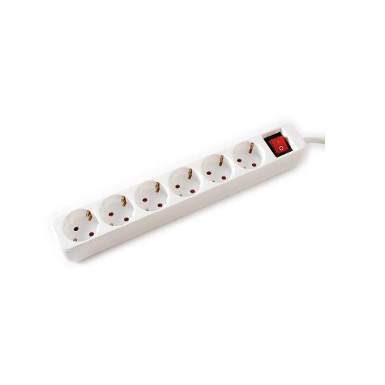 Εικόνα της ΠΟΛΥΠΡΙΖΟ 6X με διακόπτη 10m λευκό