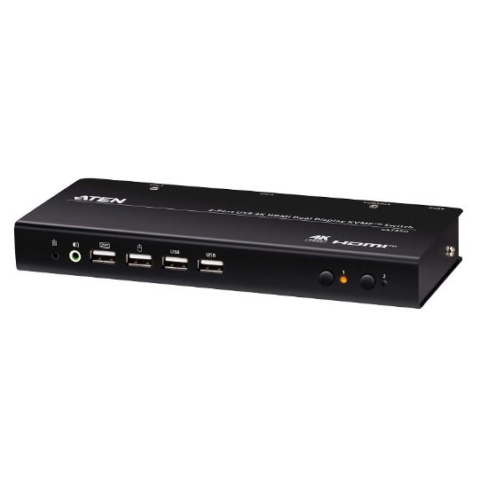 Εικόνα της KVM 2PORT HDMI/USB - DUAL DISPLAY/SOUND (Cables included)