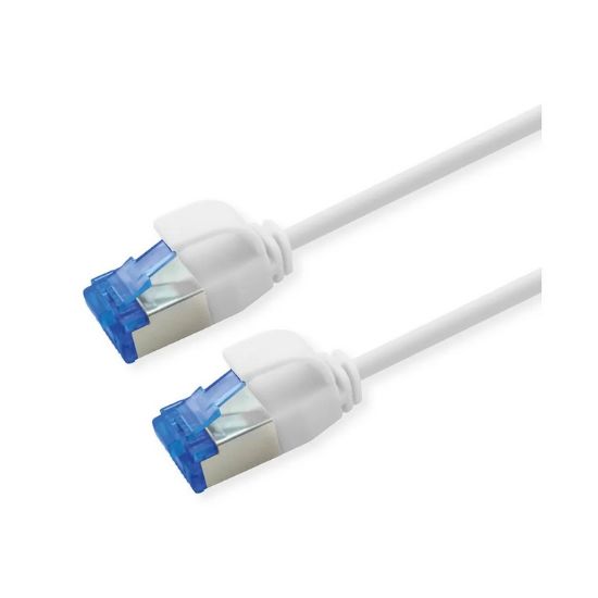 Εικόνα της SFTP 1.5m Cat6a Λευκο Slim PoE Cu 15,4W Pimf LSZH