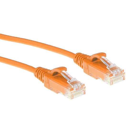 Εικόνα της UTP 0.25m Cat6 πορτοκαλί Slim LSZH