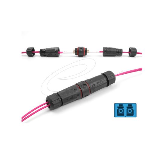 Εικόνα της COUPLER FIBER Industrial waterproof (For LC Duplex)