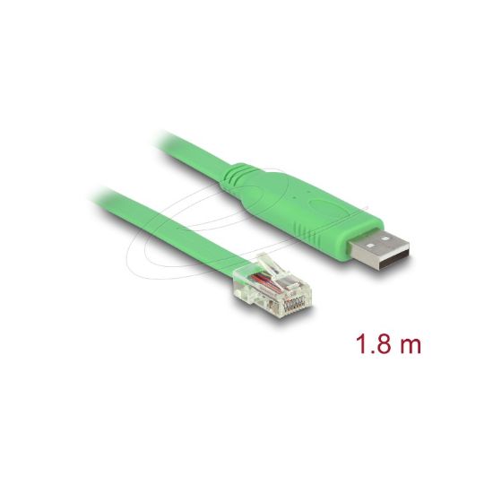 Εικόνα της USB 2.0 Type-A male to 1 x Serial RS-232 RJ45 male 1.8 m Green