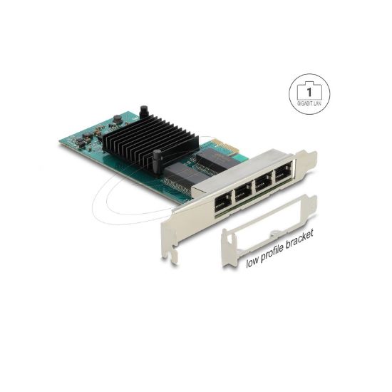 Εικόνα της PCI EXPRESS ΔΙΚΤΥΟΥ 4x RJ45 Gigabit LAN Intel i350 & Low profile