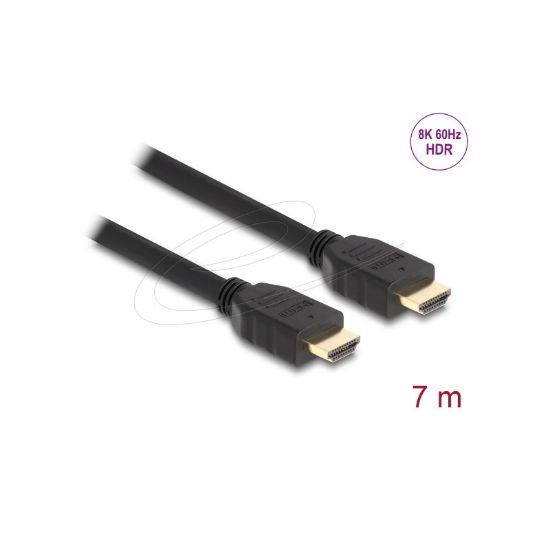 Εικόνα της καλώδιο HDMI 7m 8K (7680x4320@60 Hz/48 Gbps) gold plated