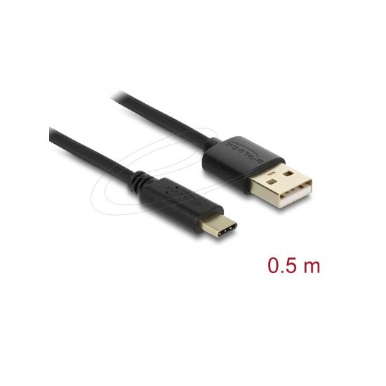 Εικόνα της USB CABLE Type-C male to USB 2.0 type-A male 0.5m