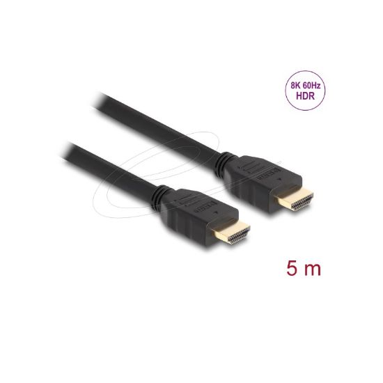 Εικόνα της καλώδιο HDMI 5m 8K (7680x4320@60 Hz/48 Gbps) gold plated