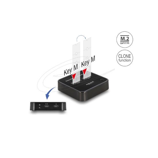 Εικόνα της Docking Station for 2 x M.2 SATA SSD with Clone function