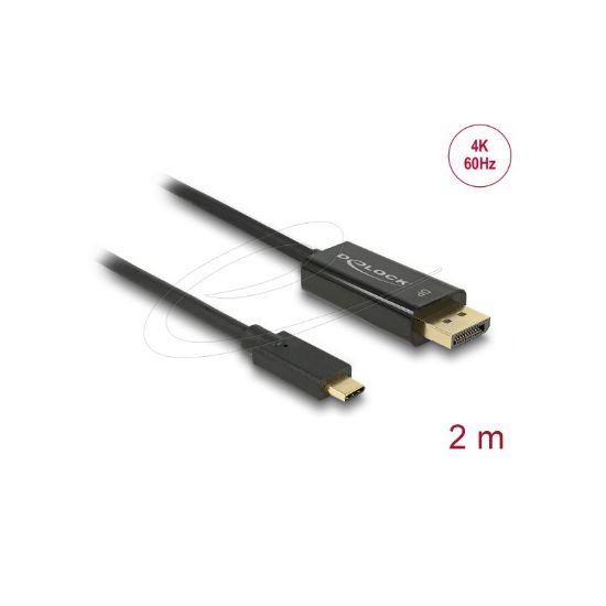 Εικόνα της CABLE Type-C male to DisplayPort male (DP Alt Mode) 4K@60 Hz 2m black