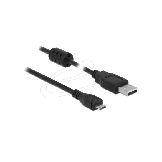 Εικόνα της USB cable type A-B Micro  V.2.0  1.0 m ferrite