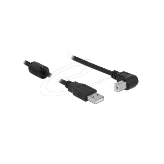 Εικόνα της USB V. 2.0 A/M ΣΕ ΓΩΝΙΑΚΟ USB B 1m